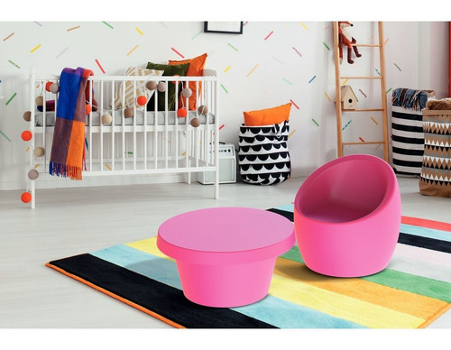 Sillón infantil Tramontina Oca en polietileno rosa
