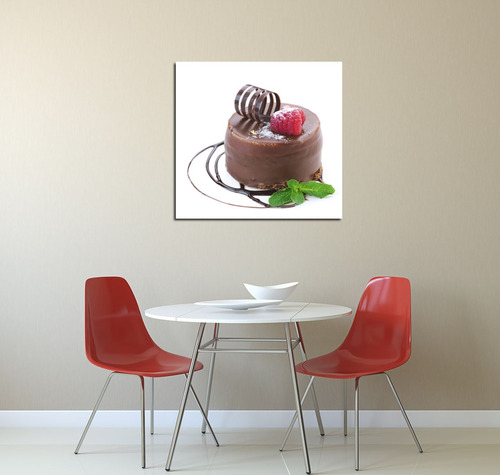 Cuadro 60x60cm Torta Helado Postre Cocina Resto Reposteria