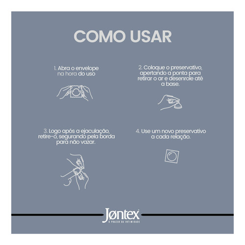 Preservativos Jontex Texturizado 3 Unidades Camisinhas