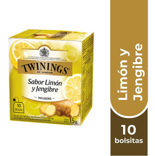 Twinings Té Limón Y Jengibre X 10 Bolsitas