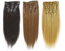 Comprar Set 8 Cortinas Extensiones Cabello Fibra Quita Y Pon 22 24