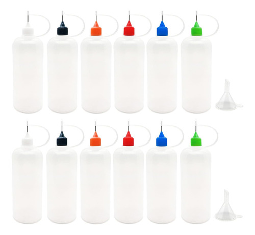 12 Pcs Precision Tip Applicator Bottles, 120ml /4 Ounce...