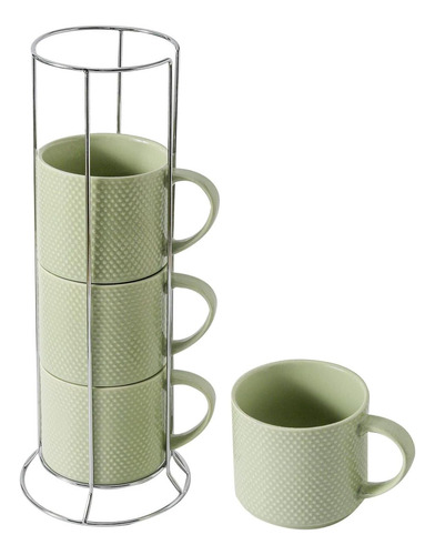 Tazas De Café Hashess Con Rejilla, 15 Onzas De Porcelana Api