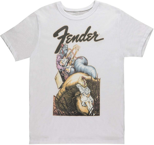 Camiseta Masculina Fender Alice In Wonderland Original