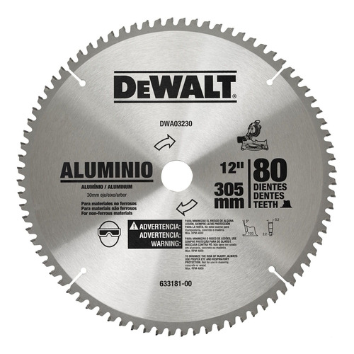 Disco De Sierra 12  80t Dewalt Dwa03230