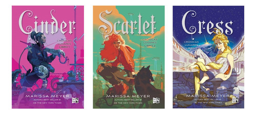 Cinder + Scarlet + Cress - Marissa Meyer - V&r - 3 Libros 