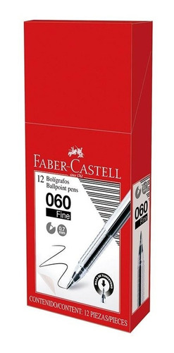 Boligrafos Faber Castell Trilux 032 Medium Negro 12 Unidades