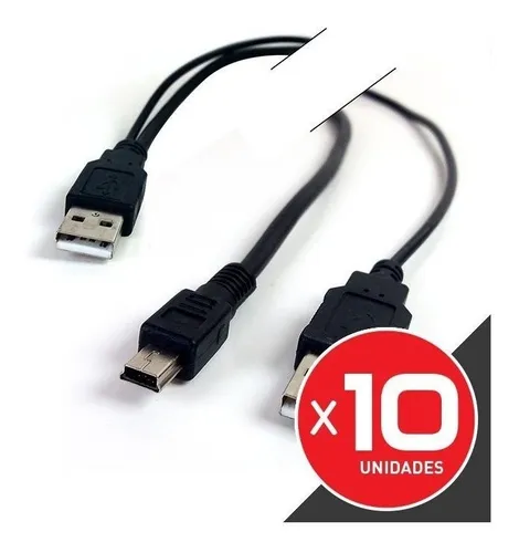 Cable Usb A Macho / Usb + Mini Usb Macho (ja109d) X10