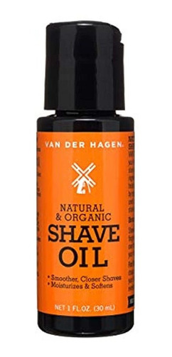 Van Der Hagen Natural Y Orgánico Aceite De Afeitado