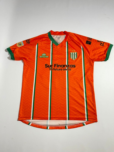 Camiseta Banfield Athix Naranja Utileria #43 Gimenez 2024 (Usado)
