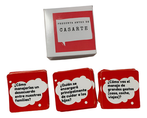 Pregunta Antes De Casarte - Juego De Cartas Parejas Novios