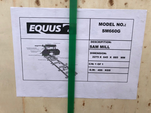 Aserradero Portatil Equus Sm810g Motor A Nafta 13hp 4m