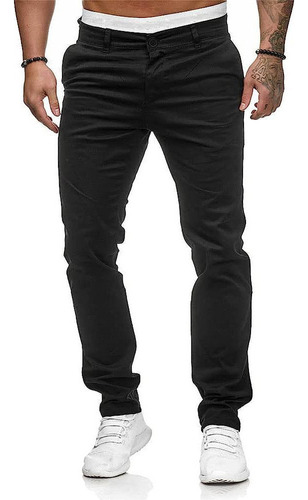 Pantalones Casual Hombre Slim Fit Stretch