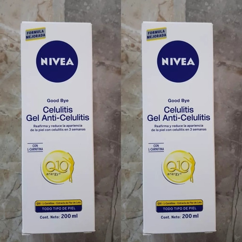 Nivea Gel Anti-celulitis Q10 Energy+ Good Bye 200ml X2pz