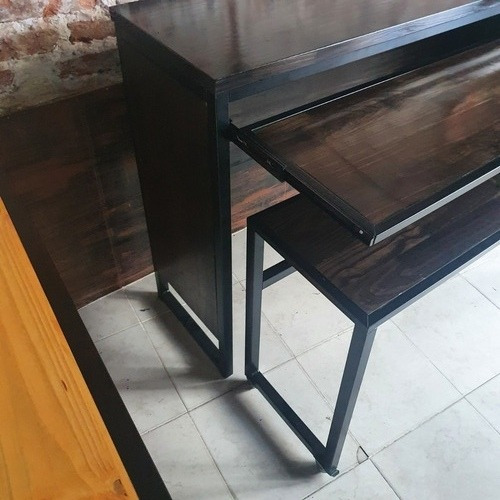 Imagen 3 de 7 de Mesa Escritorio Multimedia Organo Industrial Laqueado 150x40