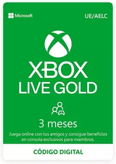 Xbox Live Gold 3 Meses [xbox One/series] Entrega Inmediata