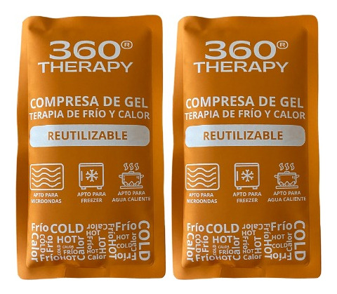 Pack De 2 Compresa De Gel Para Frío Y Calor, Medidas 13 X 28