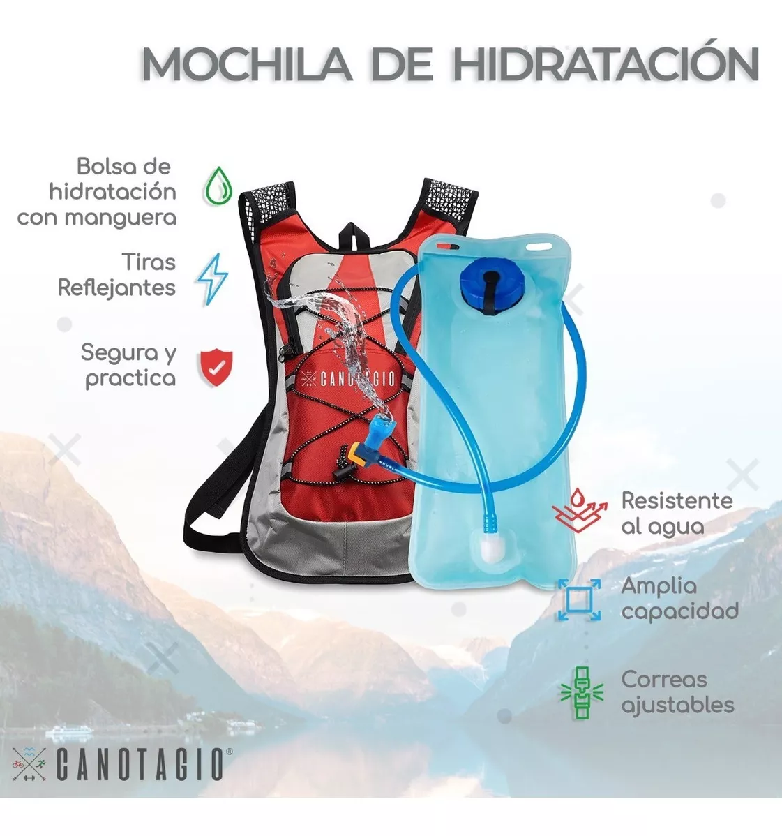 Primera imagen para búsqueda de mochila hidratacion