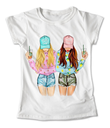 Blusa Mejores Amigas Playera Estampado Niña 059