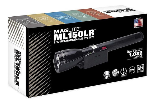 Imagen 5 de 6 de Linterna Tactica Led Maglite Ml150lr Recargable Caza 1082 L