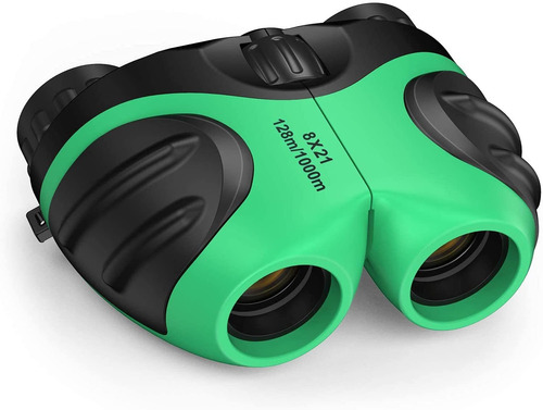 Binocular Para Ninos, Verde/compactos/8x21