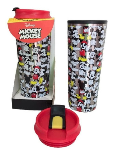 Vaso Termo Mug Metalico Mickey Mouse Disney