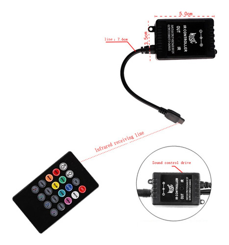 Imagem 5 de 9 de Carro Home Rgb Led Strip Luz Atmosfera Pé Luzes Ambientes