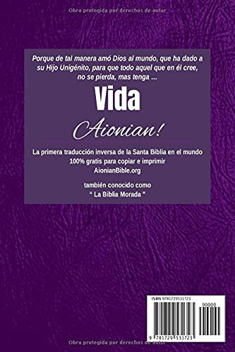Santa Biblia Edición Aiónica: Biblia Española 1569