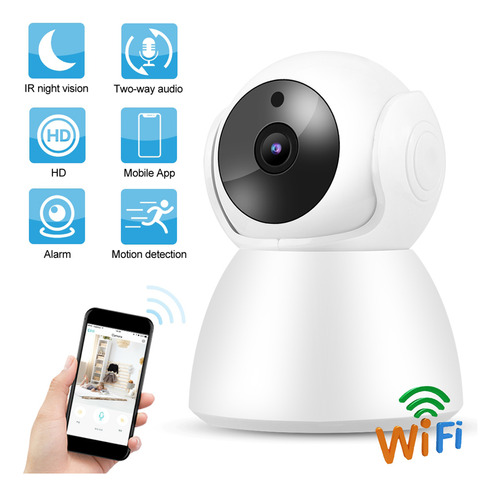 Cámara De Vigilancia 1080p Wifi Ip Babycam Intercomunicador