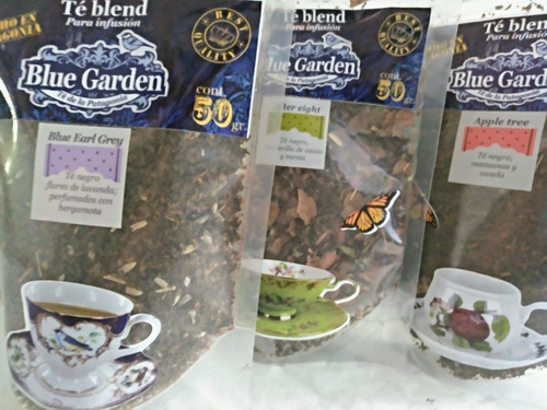 Imagen 9 de 10 de Té En Hebras Blue Garden Envase Doypack, Orígen Patagonia