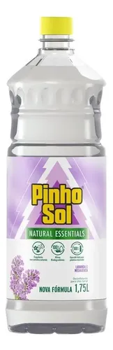 Desinfetante Pinho Sol natural essentials lavanda e melaleuca 1,75L