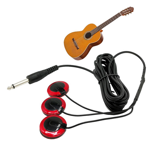 (bk) Captador De Microfone Autoadesivo De Guitarra Para Viol