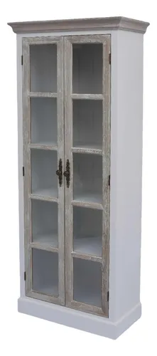 Vitrina Clasica Cuerpo Completo Blanco Cubierta Albayalde