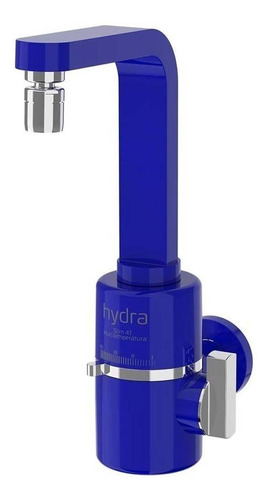 Torneira Elétrica Slim 4t 127v 5500w Parede Azul Hydra