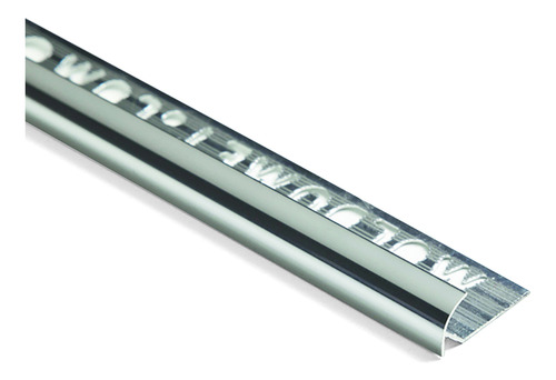 Guardacanto Curvo Aluminio 12x2500 Mm Anod. Brillo Moldumet Plateado Brillante