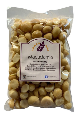 Macadamia Sin Tostar 250gr - Kg a $100