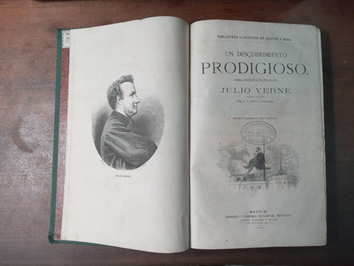 Libro Un Descubrimiento Prodigioso         Julio Verne