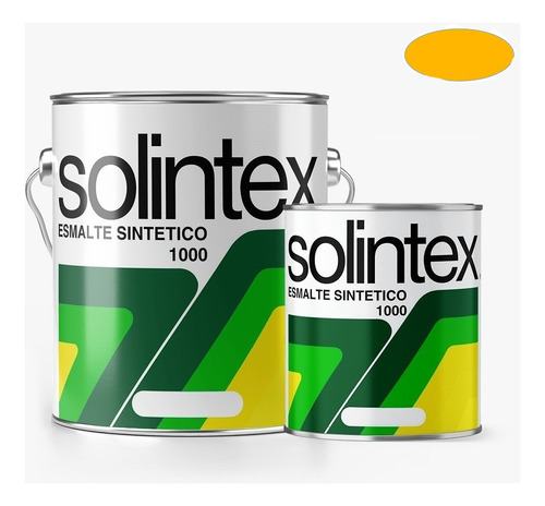 Pintura Esmalte Sintetico Cromo Medio 1026 Galon Solintex