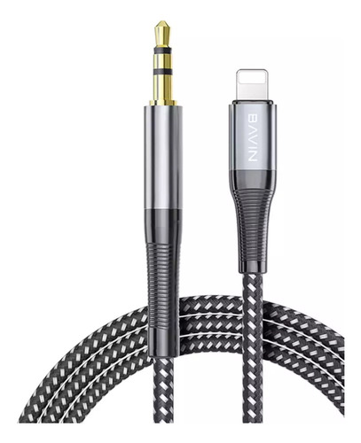 Cable iPhone Sonido Auxiliar Lightning Bavin 3.5mm 1m 