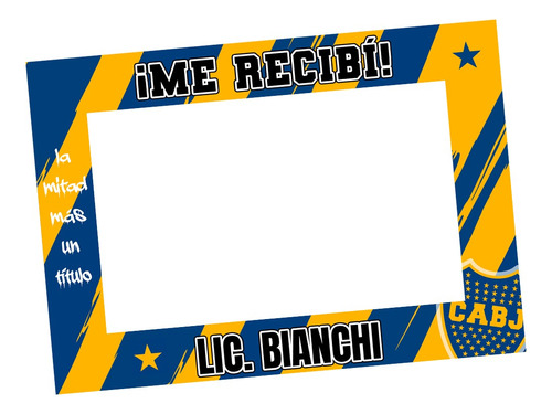 Imprimible Marco Cartel Fotos Recibida | Boca Juniors Cabj