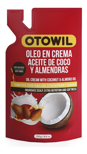 Otowil Tratamiento Capilar Coco Y Almendras Doy Pack X250