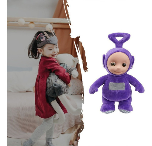 2 Muñecas Súper Suaves De Peluche Corto Teletubbies De Pie R