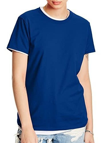 Camiseta De Algodón De Cuello Redondo Hanes Perfect-t