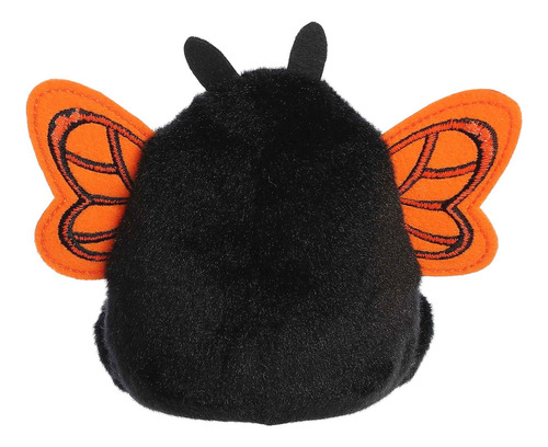 Peluche Aurora® Palm Pals Mariposa Monarca Reyna Felpa Color Negro