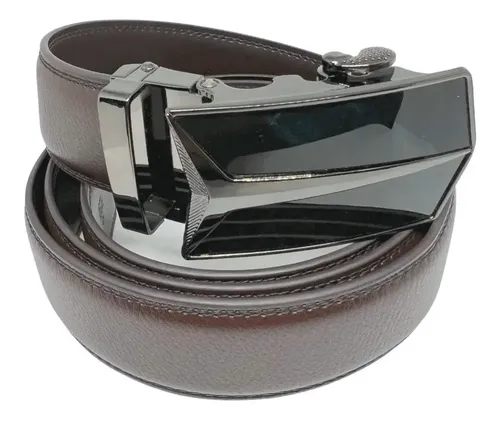 Hebilla O Correa De Trinquete Para Hombre, Cinturón De Cuero