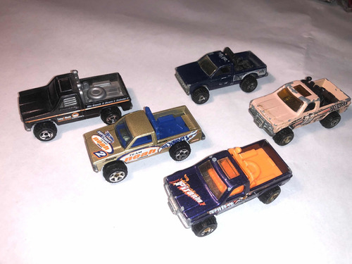 Lote 5 Pick Up Off Road Chevrolet 1982. Vintage Hotwheels L1