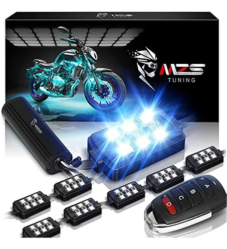 Kit De Luces Led Para Motocicleta Mzs, Tiras Rgb De Neón Mul