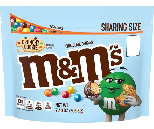 M&m's Lunetas Chocolate Crunchy Cookie Sharing Size Pascua