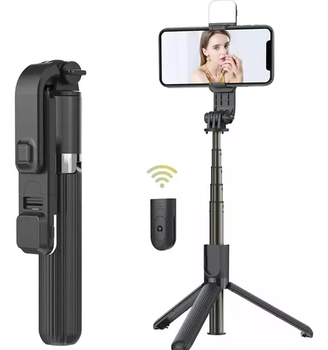Palo Selfie Con Luz Trípode Control Bluetooth iPhone Gopro