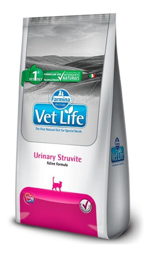 Ração Vet Life Gatos Estruvita Urinário - 2kg